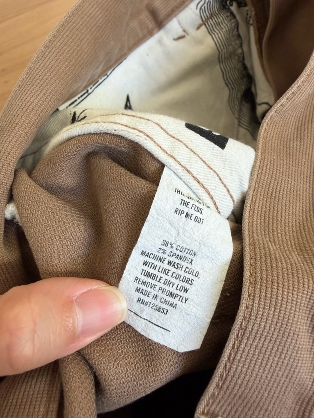 Taylor Stitch Camp Pants Tan Brown Mens Size 33 Neutral Spring Casual Minimalist - Picture 10 of 10